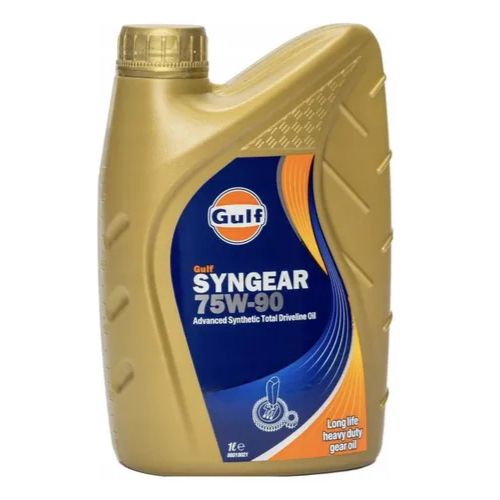 Gulf syngear 75w90 1l sintÃ©tico impo api gl-5- api mt-1- mil-prf-2105e- mil-l-2105 d- sae j 2360- mack go-j- zf te-ml- 07a- 08- arvinmeritor 076-n- daf*- eaton*- iveco*- man 342 typ m3- man 341 typ