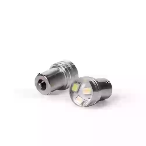 Leds cree -  1141 - 1156 - p21w cree 6 led con lupa - blanco 12v  