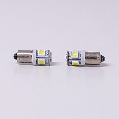 Leds smd -  53 - t4w - ba9s 5 smd 5050 smd - blanco 12v  