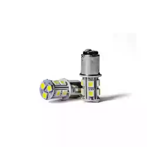 Leds smd -  1141 - 1156 - p21w 1 polo 13 led 5050 smd - ambar 24v  