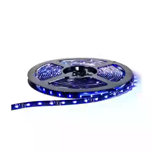 Rollo de led - rollo de led (300 led) 5 metros 3528 - azul 12v  