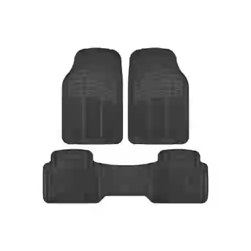 Alfombra - alfombra pvc 3 piezas negro 7243 / 43137 cantidad por caja master 6