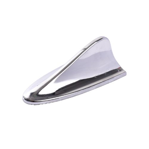 Antena - antena aleta de tiburon plateado / cromado universal cantidad por caja 50