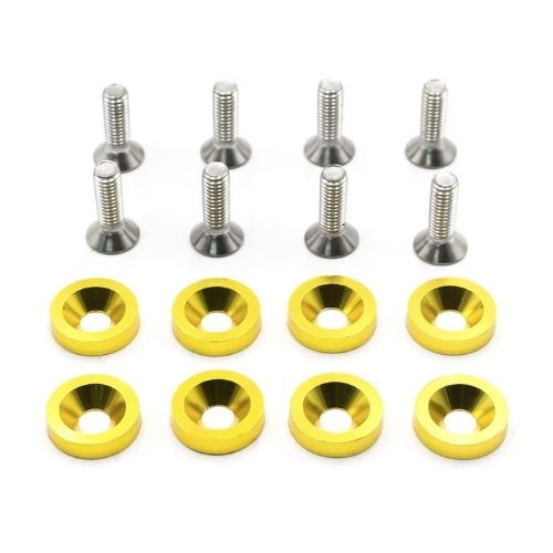 Kit de arandelas anodizadas - dorada juego x 8  piezas  