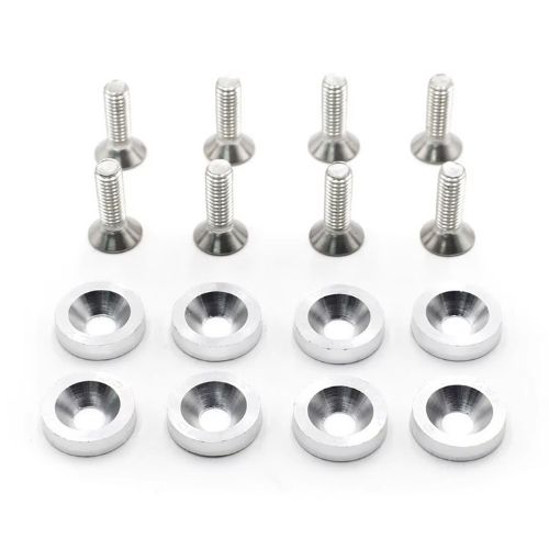 Kit de arandelas anodizadas - plateada juego x 8  piezas  