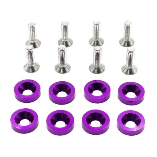 Kit de arandelas anodizadas - violeta juego x 8  piezas  