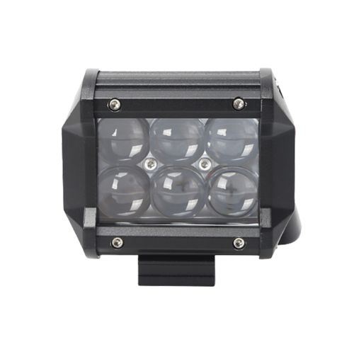 Barra de led 4d recta -  barra de 6 led 4k con lupa 18 watts  - epistar (10 cm de largo) color blanco 12v / 24v -  carcaza de aluminio - haz de luz spot  