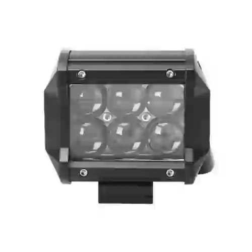 Barra de led 4d recta -  barra de 6 led 4k con lupa 18 watts  - epistar (10 cm de largo) color blanco 12v / 24v -  carcaza de aluminio - haz de luz spot  