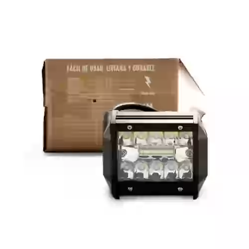 Barra de led max recta - barra de led de 18 watts con tira display 3030 smd  -  9.8 cm de largo color blanco 12v / 24v - carcaza de aluminio - haz de luz spot (codigo anterior: bar8918bla) cantidad po