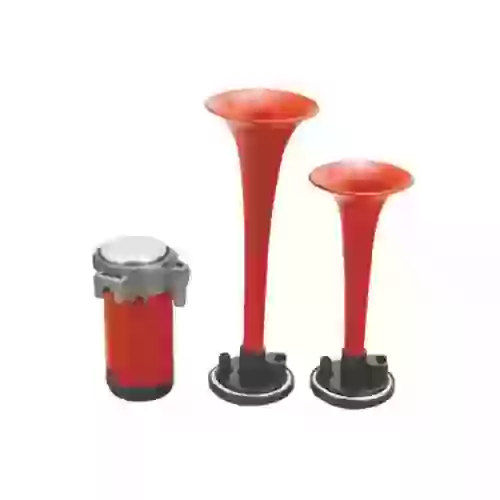Bocina con compresor - corneta doble voltaje 24v envase por juego  