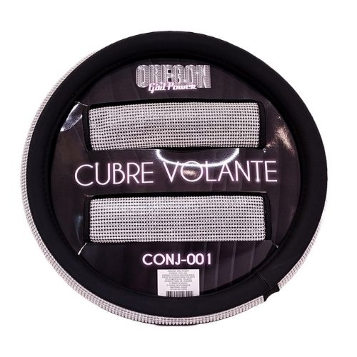 Conjunto cobertor - girls power - conjunto cubre volante 38cm + cubre palanca de cambios + cubre freno de mano + juego de cubre cinturones de seguridad bling bling diamante plata