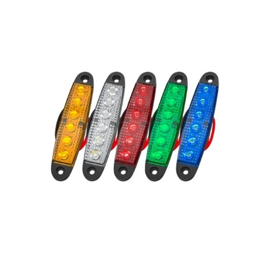 Faro de led universal - senalizacion lateral 9,5 cm x 2,1 cm color ambar 12v / 24v funcion fija white 12-24v  