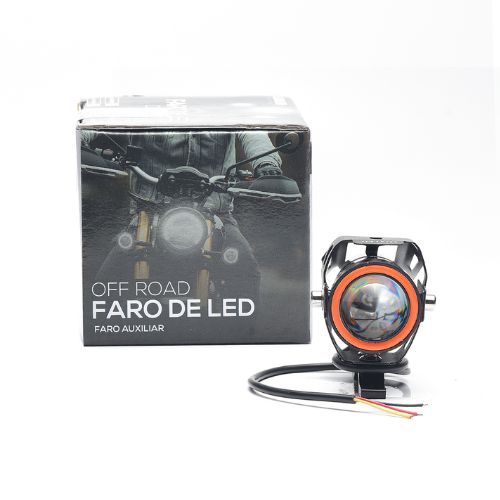 Faro de led universal - faro auxiliar con ojo de angel  12v 10w 2000 lux  