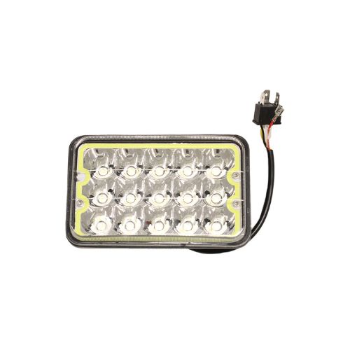 Faro de led - faro de led rectangular 15 led 45w color  blanco  17x6x10.80cm aureola blanca  