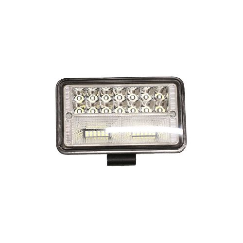 Faro de led - faro led rectangular 19 leds 57w 17x6x10.8cm color blanco  