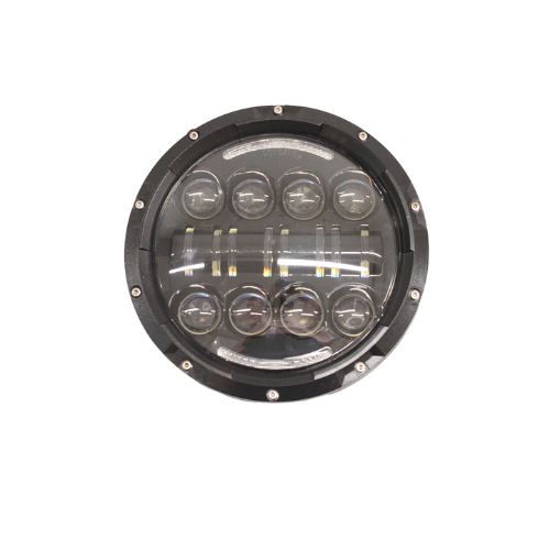 Faro de led - faro led 7 48w 16 led + tiras drl blanca y ambar con kit de instalacion incluido y funcion alta y baja  