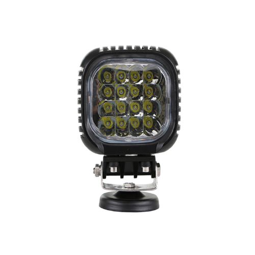 Faro de led universal - cuadrado 48 watts (16 led  3 watts) color blanco 12v / 24v - haz de luz spot -  