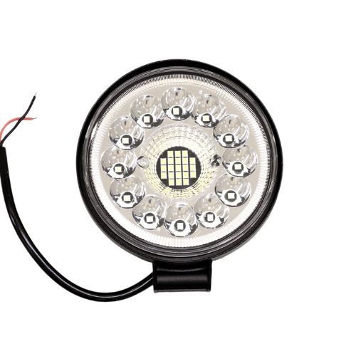 Faro de led - faro de led cirular - 33 led 99w blanco 10.8x2x11cm dos funciones: baja y flash  