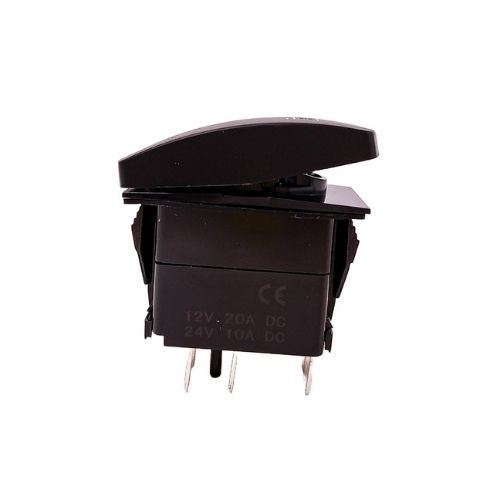 Interruptor basculante - voltaje de entrada: 12v-24v funciÃn: on / off (opcional) 5 pines (opcional) material: abs + cobre interruptor basculante con patrÃn de grabado lÃser y 2 luces led