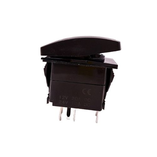 Interruptor basculante - voltaje de entrada: 12v-24v funciÃn: on / off (opcional) 5 pines (opcional) material: abs + cobre interruptor basculante con patrÃn de grabado lÃser y 2 luces led