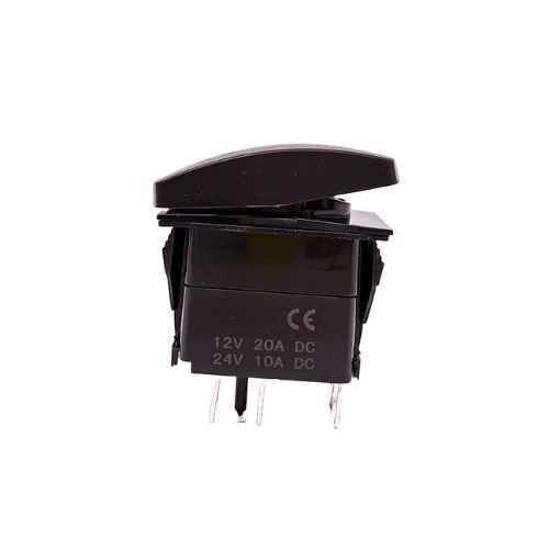 Interruptor basculante - voltaje de entrada: 12v-24v funciÃn: on / off (opcional) 5 pines (opcional) material: abs + cobre interruptor basculante con patrÃn de grabado lÃser y 2 luces led