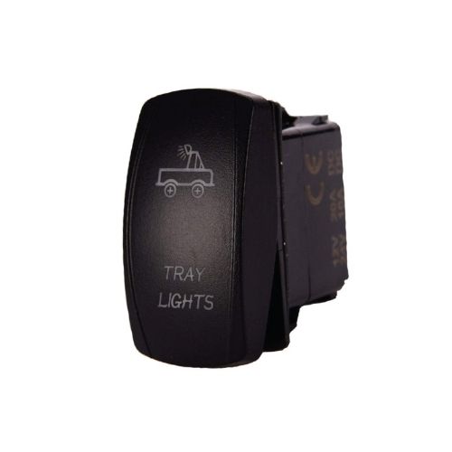 Interruptor basculante - voltaje de entrada: 12v-24v funciÃn: on / off (opcional) 5 pines (opcional) material: abs + cobre interruptor basculante con patrÃn de grabado lÃser y 2 luces led