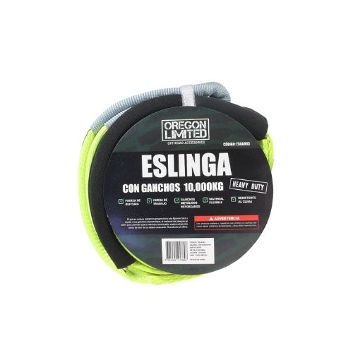 Eslinga de remolque - 3 metros de largo x 7.5 cm de ancho capacidad de remolque 10000 kgs sin gancho