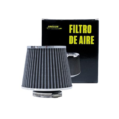 Filtro de aire conico - filtro de aire conico competicion 76mm plateado universal