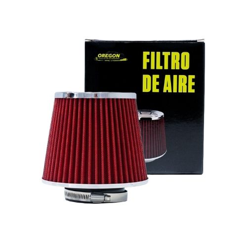 Filtro de aire conico - filtro de aire conico competicion 76mm rojo universal