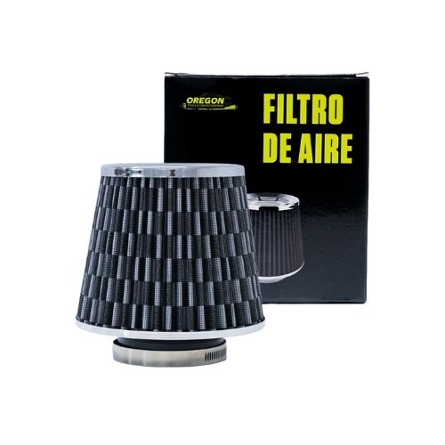 Filtro de aire conico - filtro de aire conico competicion 76mm gris carbon universal