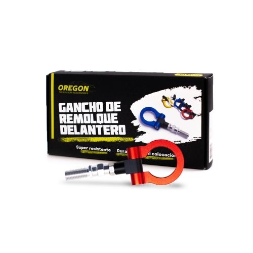 Gancho de remolque - gancho de remolque universal competicion picadas rojo
