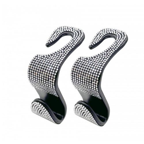 Gancho multiuso - girls power - gancho para asiento trasero - bling bling diamante plata