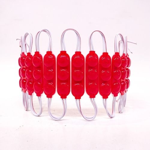 Modulo led cob - 3 led cob circular fume autoadhesivo 12v color rojo 7cm x 1,5cm  cantidad por caja master 2000  