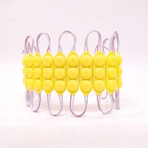 Modulo led cob - 3 led cob circular fume autoadhesivo 12v color ambar 7cm x 1,5cm  cantidad por caja master 2000  