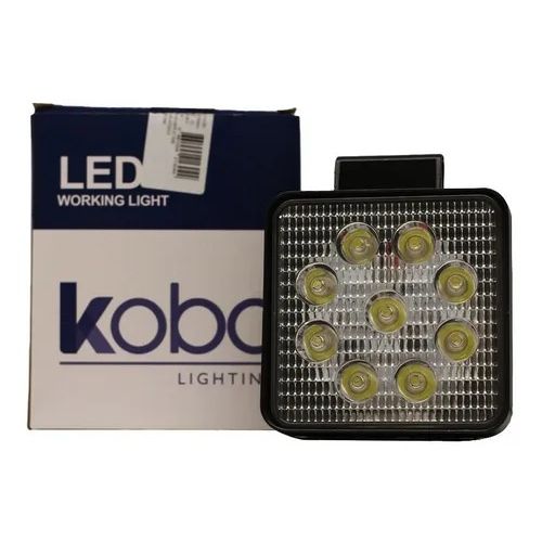 Faro de led - faro de 9 led cuadrado 27 watts 6cm profundidad blanco 12v - 24v iluminacion spot cantidad por caja master 40  