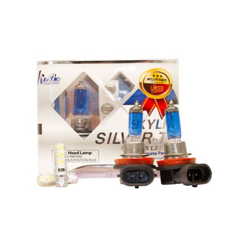 Lampara halogena sky line canbus - kit h11 12v 55w sky line x 2 + 2 led t10 canbus azul frio  (codigo anterior: k12362sk)  