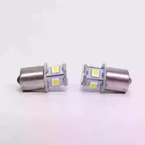 Led seÃalizacion smd - blister x 2 1141 - 1156 - p21w 1 polo 8 led 5050 smd - blanco 12v blister x 2 unidades cantidad por caja master 1000
