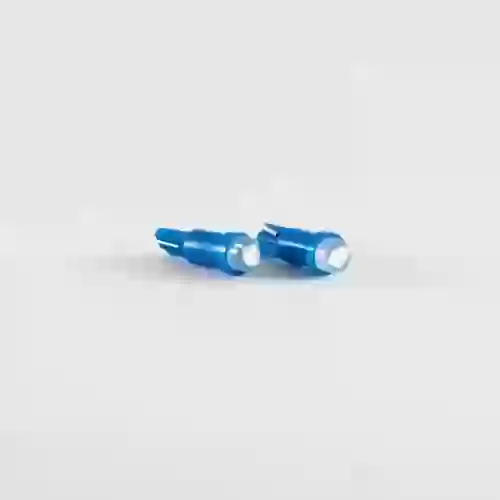 Led señalizacion cob - blister x 2 - 2721 -t5 - w1.2w cob - azul 12v - blister x 2 unidades cantidad por caja master 500  