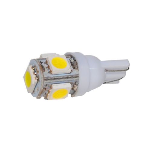 Led señalizacion smd - blister x 2 2821 - t10 - w5w 5 smd 5050 blanco 12v blister x 2 unidades cantidad por caja master 500  