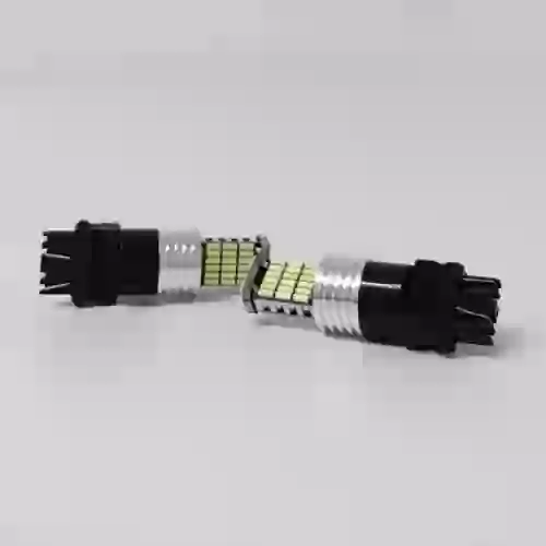 Led señalizacion canbus - blister x 2 - 3157  p27/7w 2 polos culote plastico 45 led 3014 smd - canbus - blanco 12v - 24v  