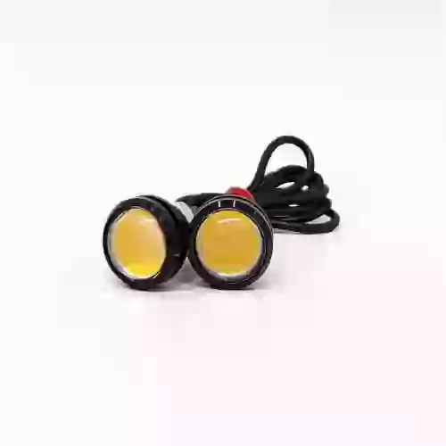 Led señalizacion - juego x 2 de led de senalizacion ojo de aguila ambar 12v  