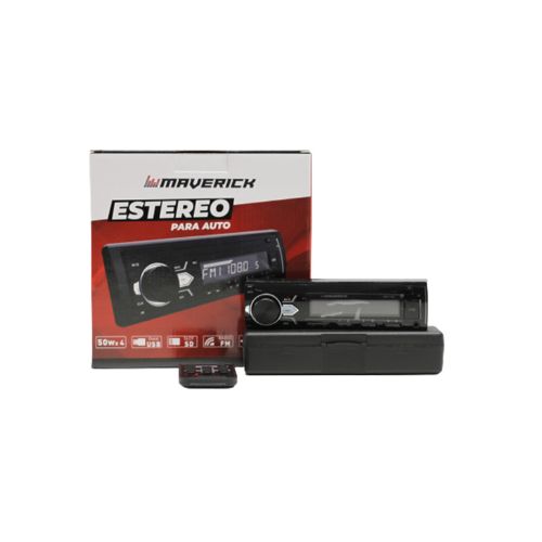 Estereo bluetooth - 1 din con bluetooth, aux, mp3, am / fm, frente desmontable, estuche control remoto, tarjeta sd,  