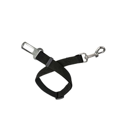 Correa con enganche - universal para mascotas con enganche al cinturon de seguridad medidas 2.5cm x 75cm