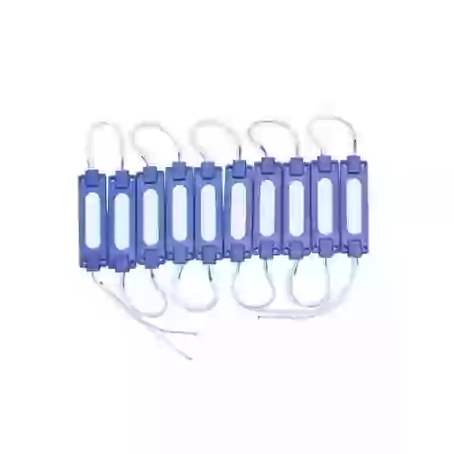 Modulo led cob - tabla rigida cob azul 12v 7cm x 1,5cm  cantidad por caja master 4000  