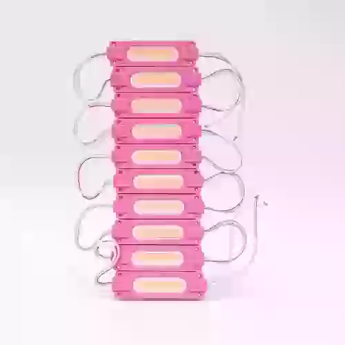 Modulo led cob - tabla rigida cob pink 12v 7cm x 1,5cm  cantidad por caja master 2000  