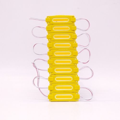 Modulo led cob - tabla rigida cob yellow 12v 7cm x 1,5cm  cantidad por caja master 3000  