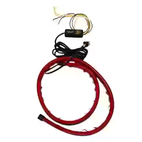 Tira de led drl - tira de led autoadhesiva de goma drl roja para stop y marcha atrÁs trasera 90 cm  
