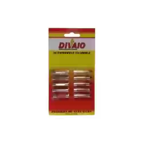 Fusible vidrio 32mm en blister por 10 unidades surtido - fusible vidrio 32mm en blister (10 unidades) surtido 5/10/15/20/25 amp  