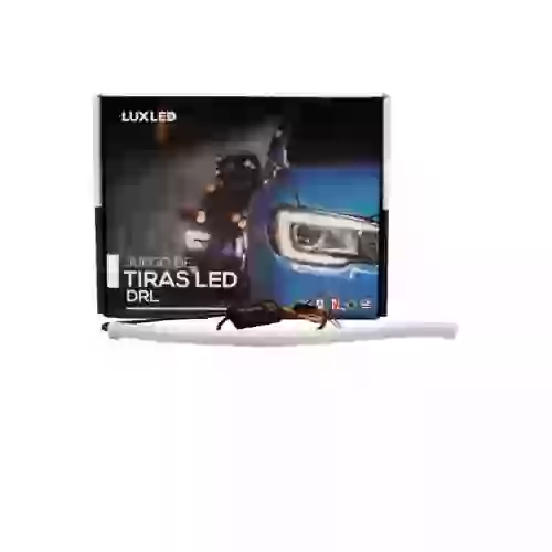 Juego de tiras de led drl - juego (2 unidades) de tiras de led drl / drl flexible rojo (baliza intermitente) 30cm  
