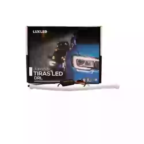 Juego de tiras de led drl - juego (2 unidades) de tiras de led drl / drl flexible rojo / ambar (baliza intermitente) 30cm  